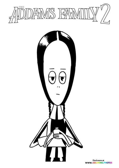 The Addams Family coloring pages (Free Printables)